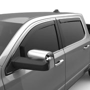 Image showing EGR In-Channel Window Visors Mounted on RAM 1500 Crew Cab