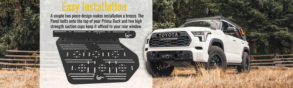 Prinsu Original Accessory Panel easy installation on 2025 Toyota 4Runner