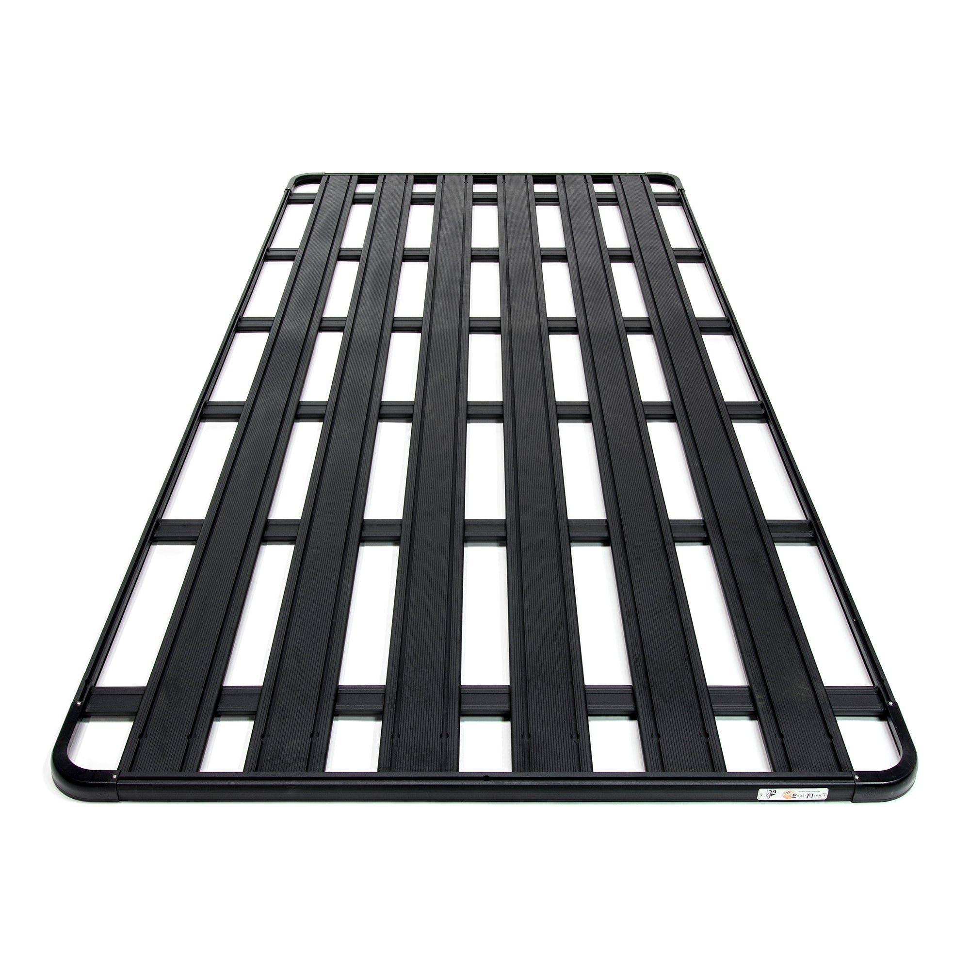 Eezi-Awn K9 roof rack platform matte black powder coated extruded aluminum fully welded joints T-slot slats