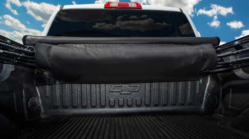 Both topper and tonneau stowed