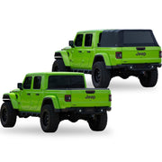 Fas-Top Traveler Truck Tonneau & Topper For Jeep OPEN AND CLOSED VIEW