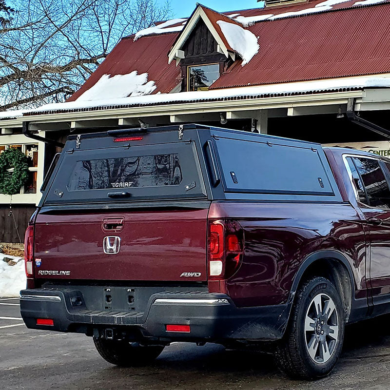 GAIA Campers Honda Ridgeline Truck Cap - 2017+ in winter view