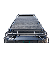 GOBI Stealth Roof Rack for JEEP JL 4Door Sky One Touch w/ 40” LED Lightbar Set Up on Top of Car Back Top View