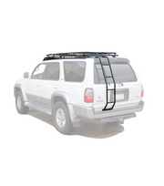 Image highlighting the passenger side rear ladder of the stealth platform rack