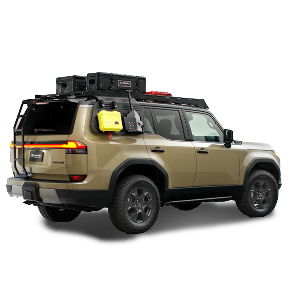 Image showing the Prinsu Rear Window Accessory Panel Mounted on Lexus GX550 