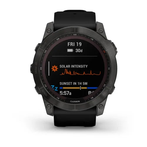 Garmin Fenix7X Sapphire Solar Edition Smart Watch with Solar Intensity Display