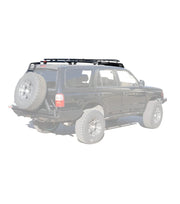 Back view of the gobi platform stealth rack mounted on toyota rav4