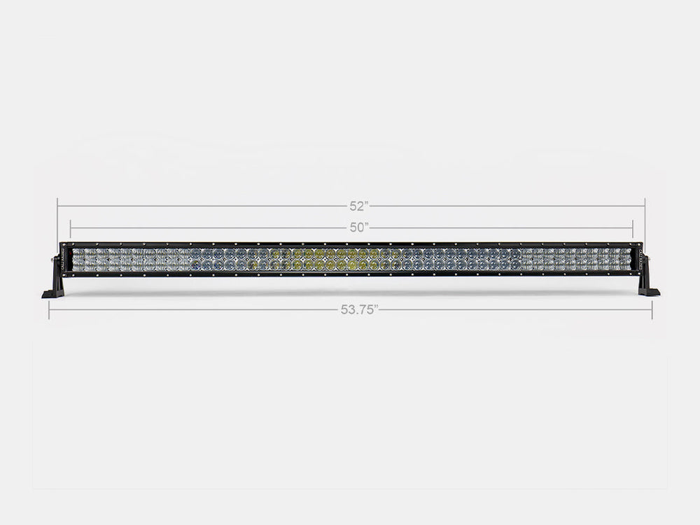 52" CURVED 5D Dual Row 5D Optic OSRAM LED Bar - Spot