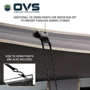 HD Nomadic 270 LT awning guide line and tie-down nylon connector detail