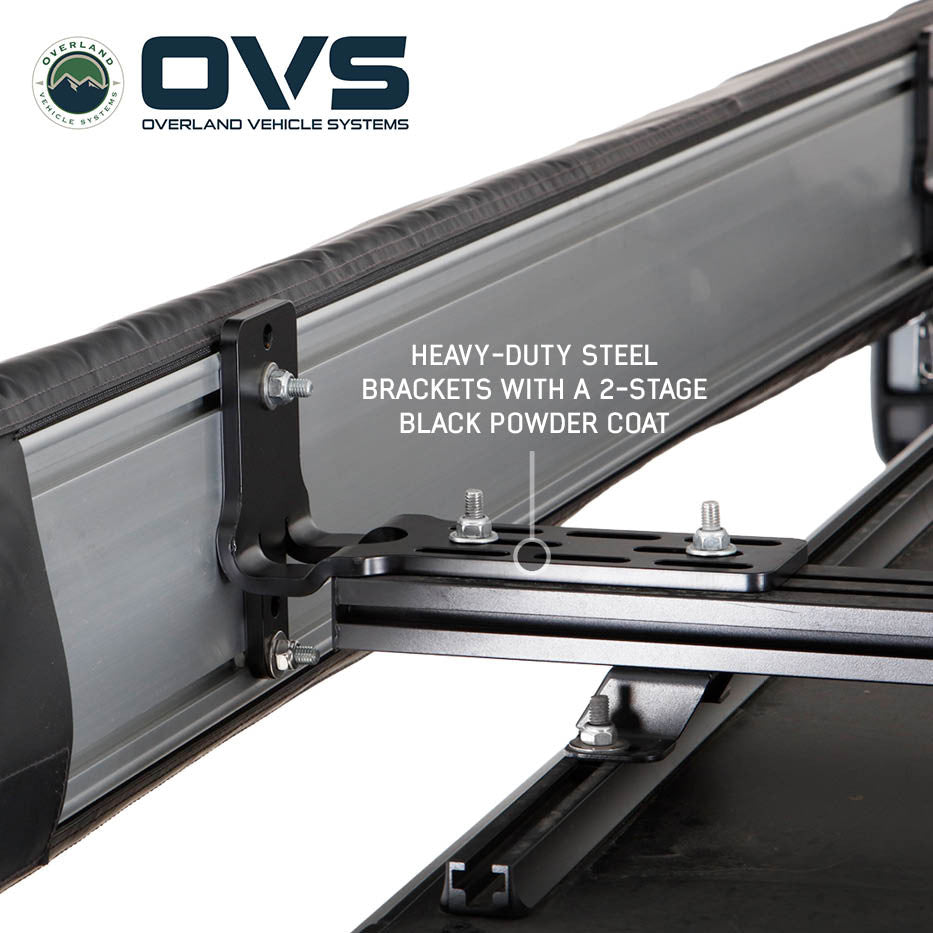 OVS HD Nomadic 270 LT awning heavy-duty mounting bracket hardware view