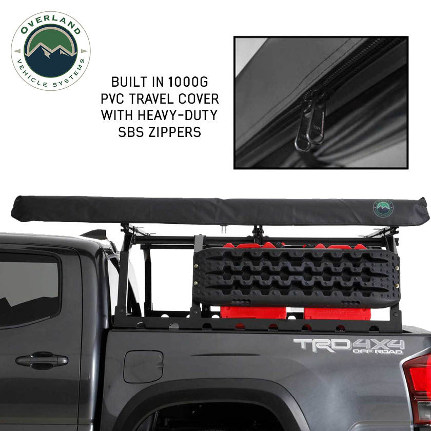 HD Nomadic 90 degree awning 1000G PVC black travel cover