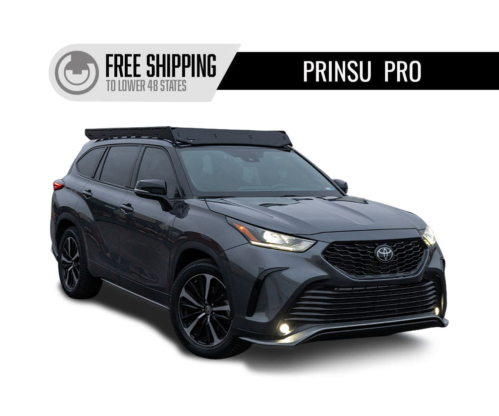Prinsu Pro Toyota Highlander Roof Rack 2020-Current installed hero shot