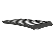 Prinsu Pro Highlander roof rack overhead view showing 6 drop-in mounting points per crossbar