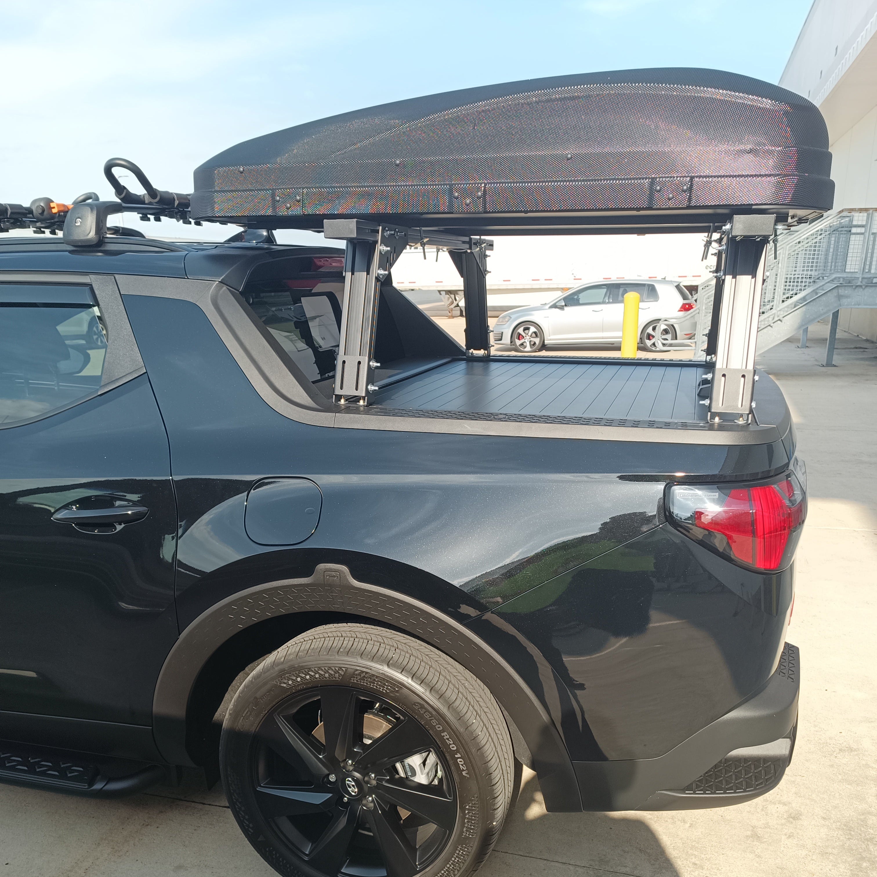 Santa Cruz- Bed Rack For Factory Cover with T-slots