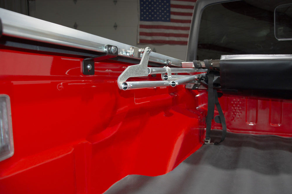 Tonneau converts to topper