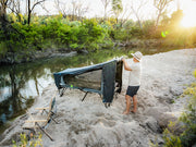 Person Setting Up The Kakadu BlockOut Stretcher Tent