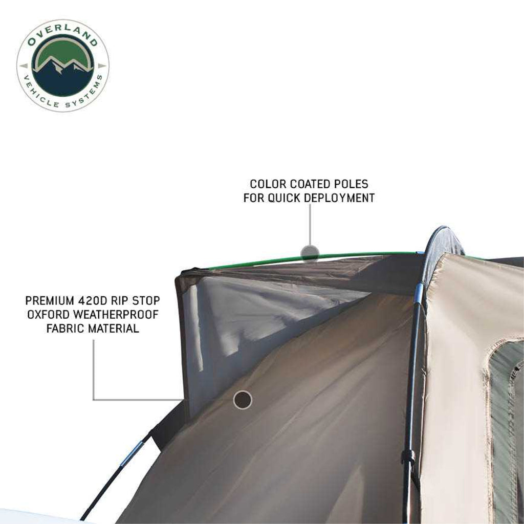 Overland Vehicle Systems Truck Bed Tent  Color Coated Poles for quick deployment