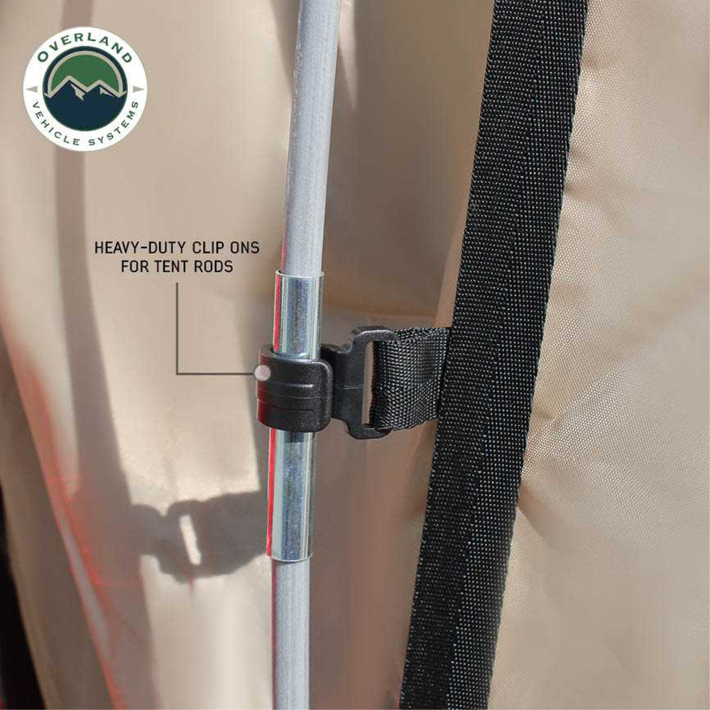 Overland Vehicle Systems Truck Bed Tent heavy duty clip ons for tent rods