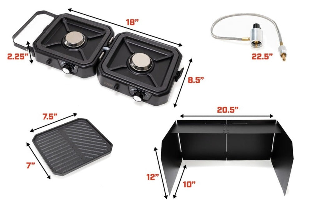 FSR Camp Stove Dimensions Of All Parts