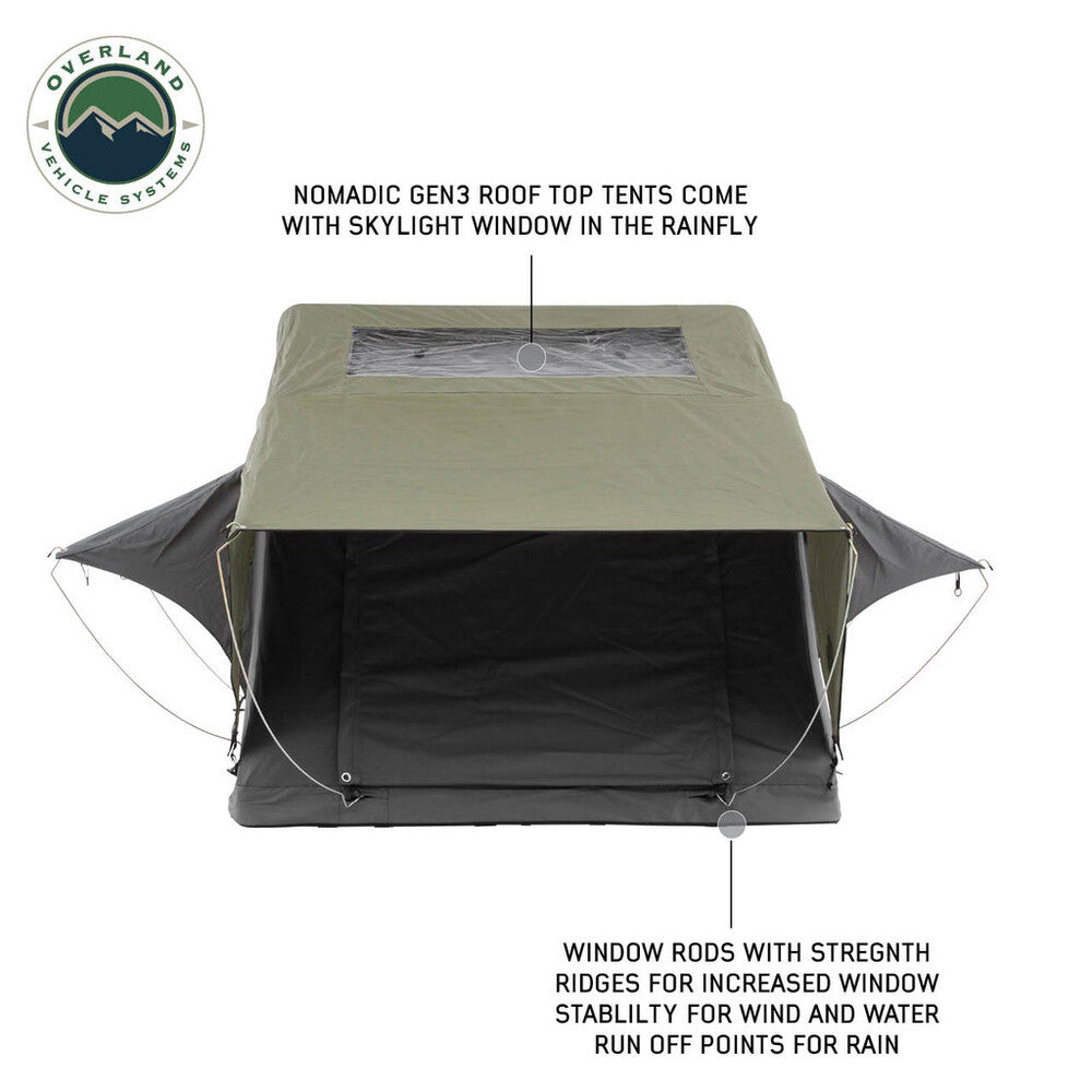 Front View Of The OVS Nomadic 3 Roof Top Tent