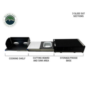 Overland Vehicle Systems Camp Cargo Box Kitchen With Slide Out Sink, Cooking Shelf and Work Station