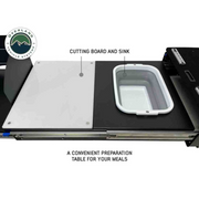 Overland Vehicle Systems Camp Cargo Box Kitchen With Slide Out Sink, Cooking Shelf and Work Station