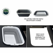 Overland Vehicle Systems Camp Cargo Box Kitchen With Slide Out Sink, Cooking Shelf and Work Station