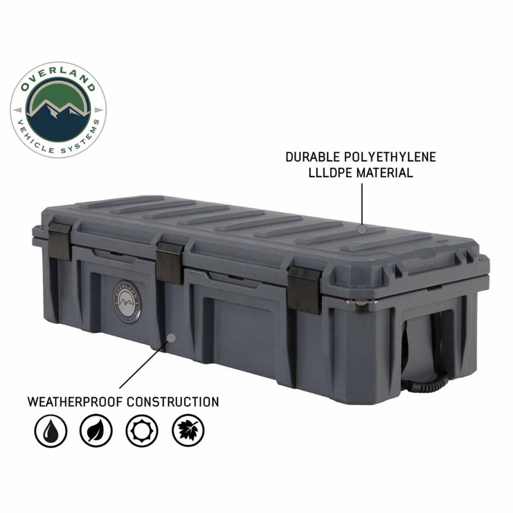 Overland Vehicle Systems
D.B.S. - Dark Grey 117 QT Dry Box With Drain and Bottle