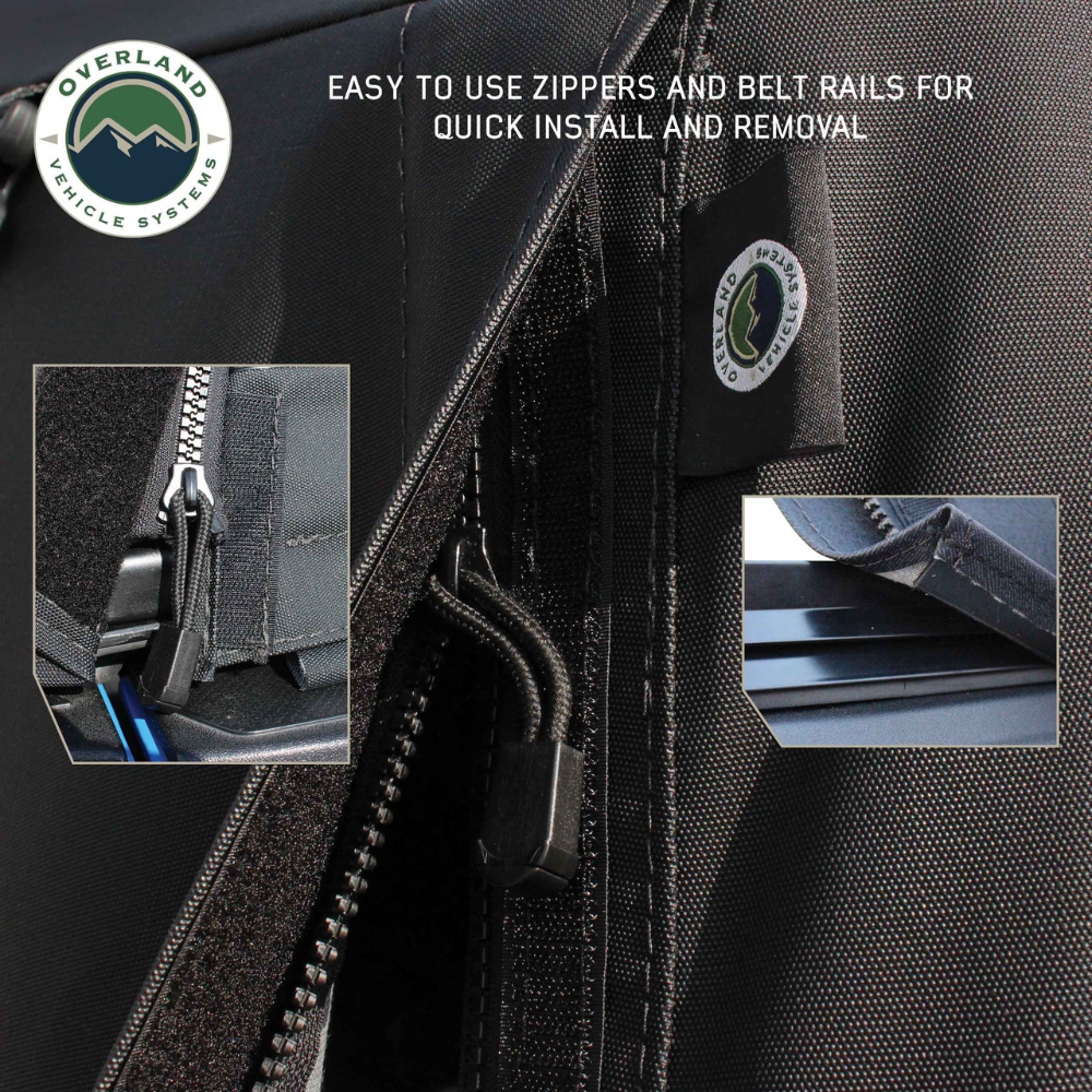 Overland Vehicle Systems OVS Explorer Soft Shell - Black Diamond Canvas and Aluminum Frame