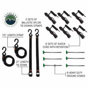 Overland Vehicle Systems
HD Nomadic 180 Degree Awning with Bracket Kit for Mid - High Roofline Vans 15