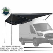 Overland Vehicle Systems
HD Nomadic 180 Degree Awning with Bracket Kit for Mid - High Roofline Vans 3