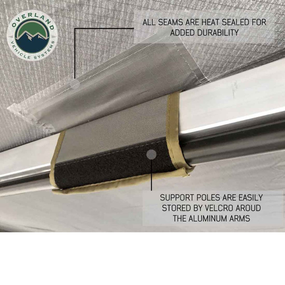 Overland Vehicle Systems
HD Nomadic 180 Degree Awning with Bracket Kit for Mid - High Roofline Vans 8