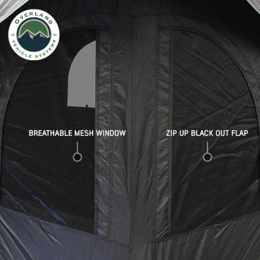 Overland Vehicle Systems Hubcentric Ground Tent - Black Body & Grey Rainfly
