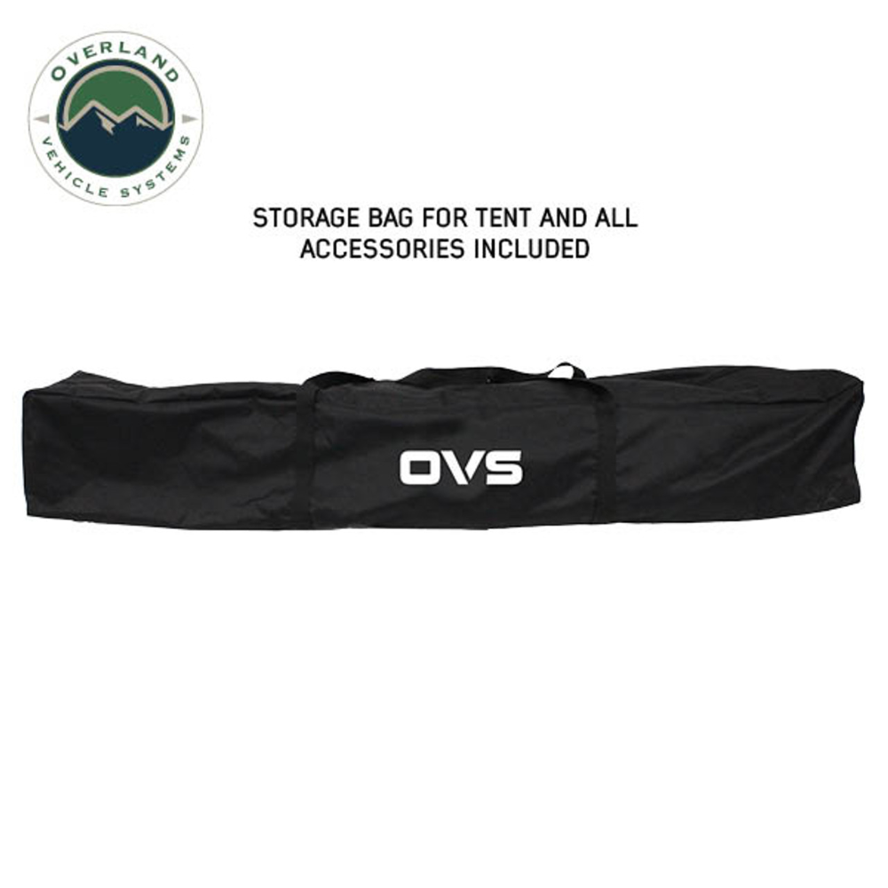 Overland Vehicle Systems Hubcentric Ground Tent - Black Body & Grey Rainfly