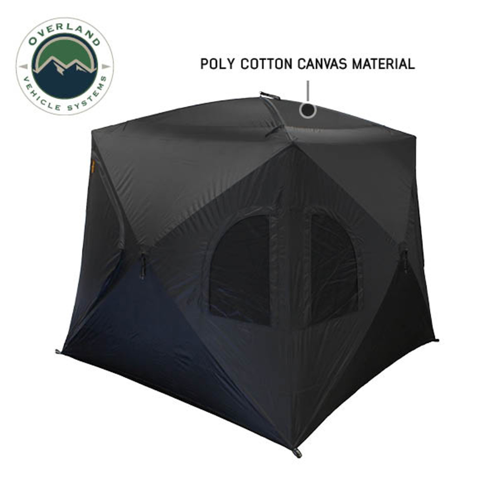 Overland Vehicle Systems Hubcentric Ground Tent - Black Body & Grey Rainfly