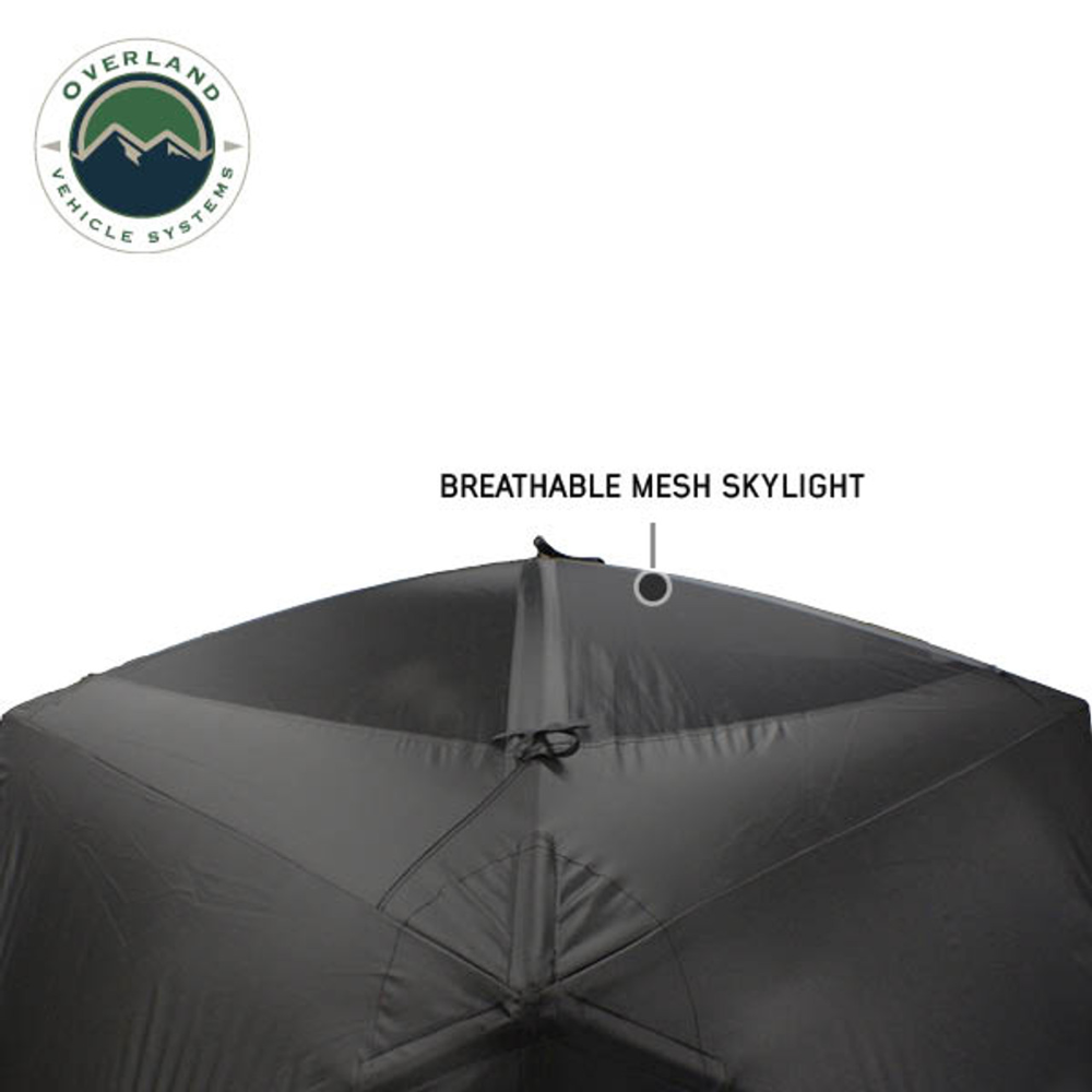 Overland Vehicle Systems Hubcentric Ground Tent - Black Body & Grey Rainfly