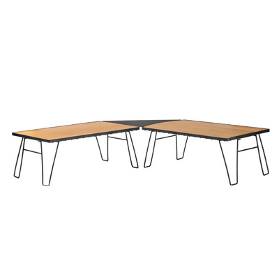 Overland Vehicle Systems Kick It Collapsible Camp Table - Wood Base & Storage Bag