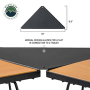 Overland Vehicle Systems Kick It Collapsible Camp Table - Wood Base & Storage Bag