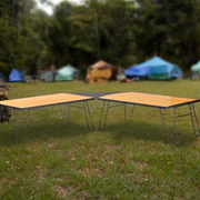 Overland Vehicle Systems Kick It Collapsible Camp Table - Wood Base & Storage Bag