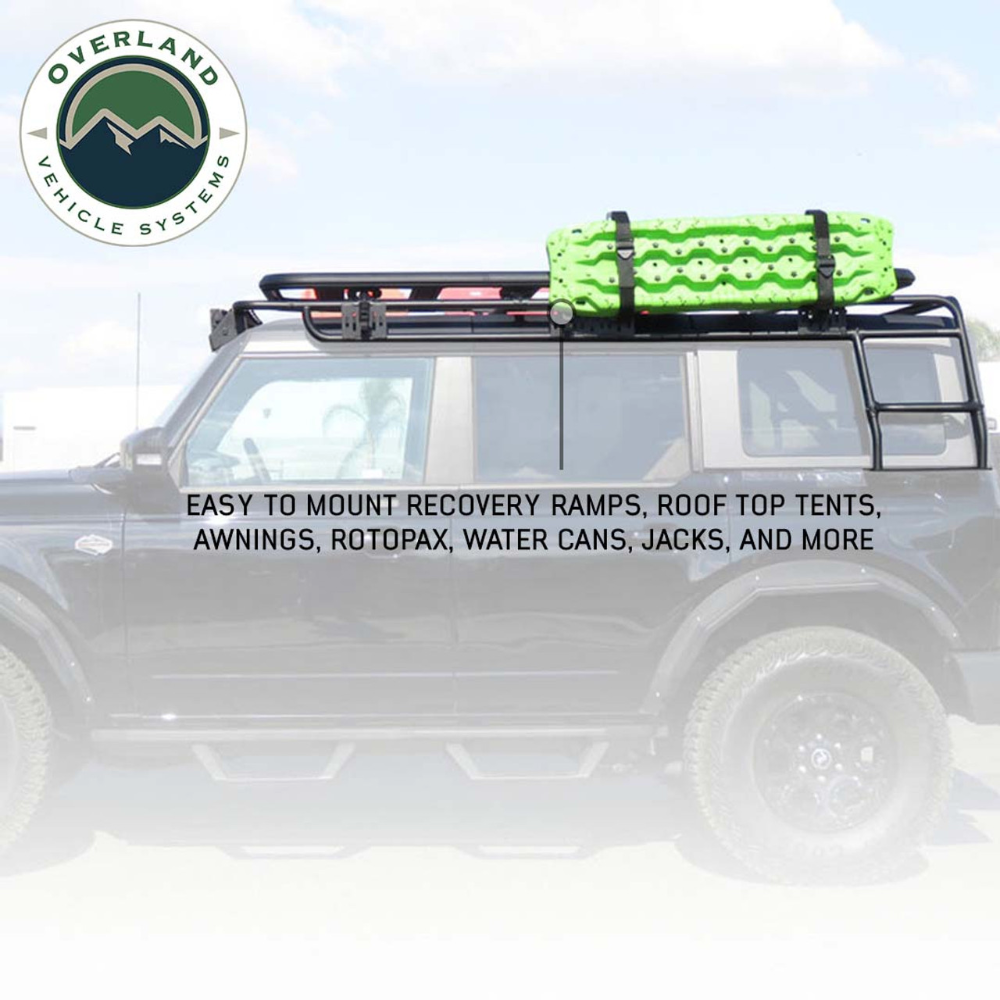 Overland Vehicle Systems OVS King 4WD Roof Rack 2021 – 2023 Ford Bronco 4 Door with Hard Top