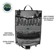 Overland Vehicle Systems Overland Kitchen Kit - 24 Piece Cooking and Utensil Kit, Hanging Carrying Case