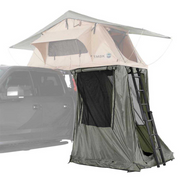 Overland Vehicle Systems LD TMBK Roof Top Tent Annex Green Base With Black Floor & Travel Cover
