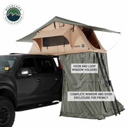 Overland Vehicle Systems LD TMBK Roof Top Tent Annex Green Base With Black Floor & Travel Cover