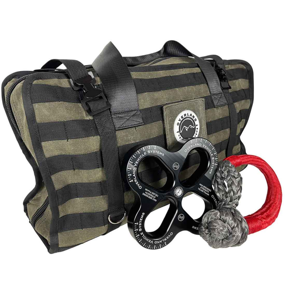 Overland Vehicle Systems Large Recovery Bag with Handle Straps - #16 Waxed Canvas Storage