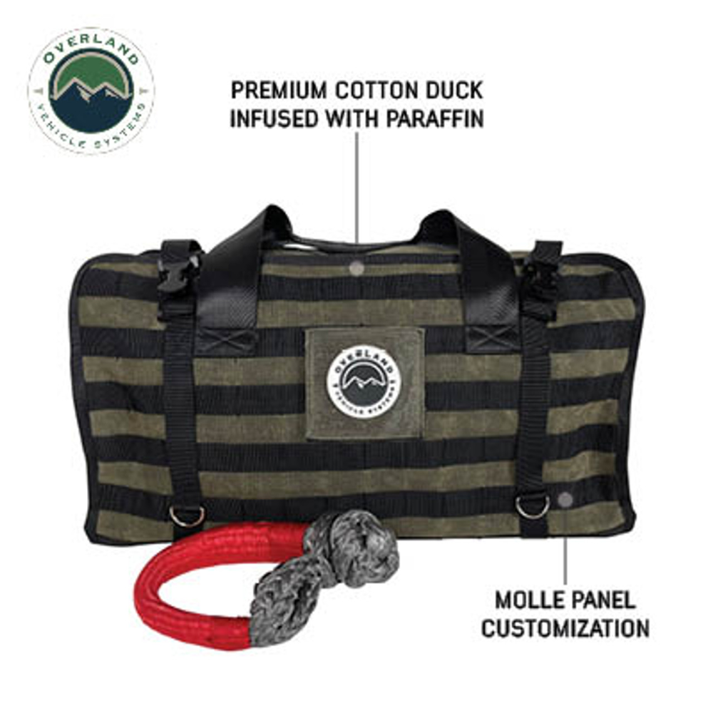 Overland Vehicle Systems Large Recovery Bag with Handle Straps - #16 Waxed Canvas Storage