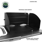 Overland Vehicle Systems Large Refrigerator Tray and Sink Slide - Black Powder Coat Universal