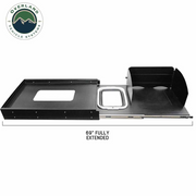 Overland Vehicle Systems Large Refrigerator Tray and Sink Slide - Black Powder Coat Universal