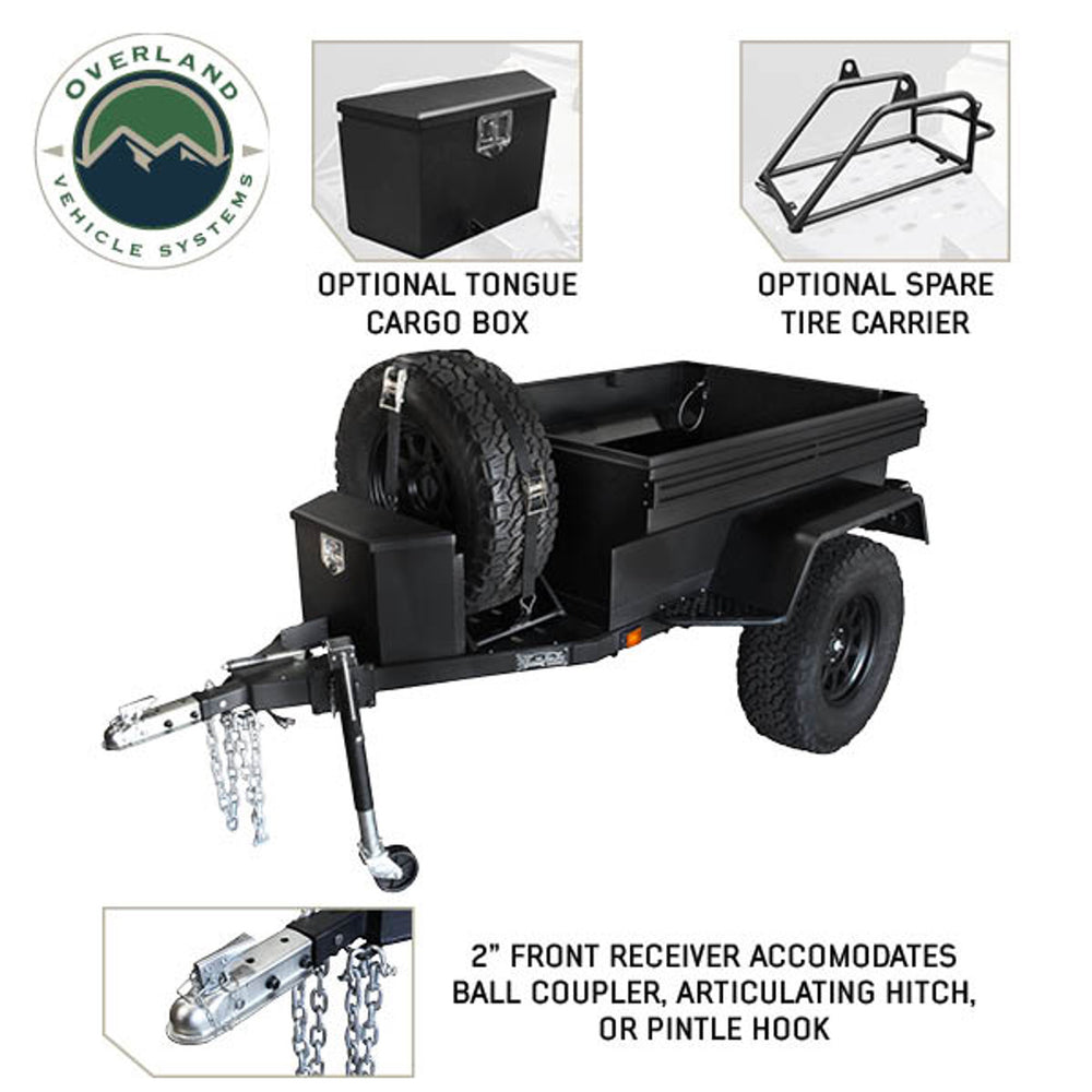 Overland Vehicle Systems Military Style Off Road Trailer With Full Articulating Suspension optional features view
