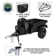 Overland Vehicle Systems Military Style Off Road Trailer With Full Articulating Suspension optional features view
