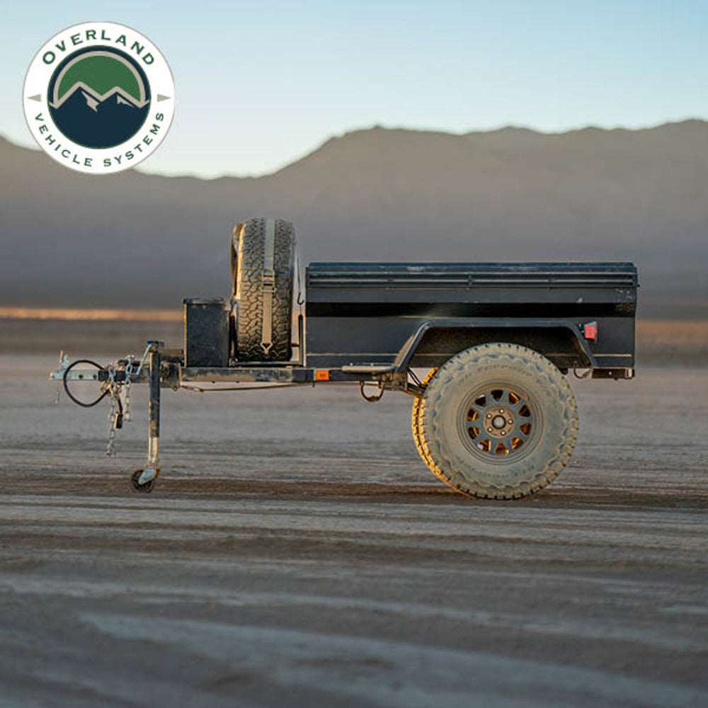 Overland Vehicle Systems Military Style Off Road Trailer With Full Articulating Suspension profile view
